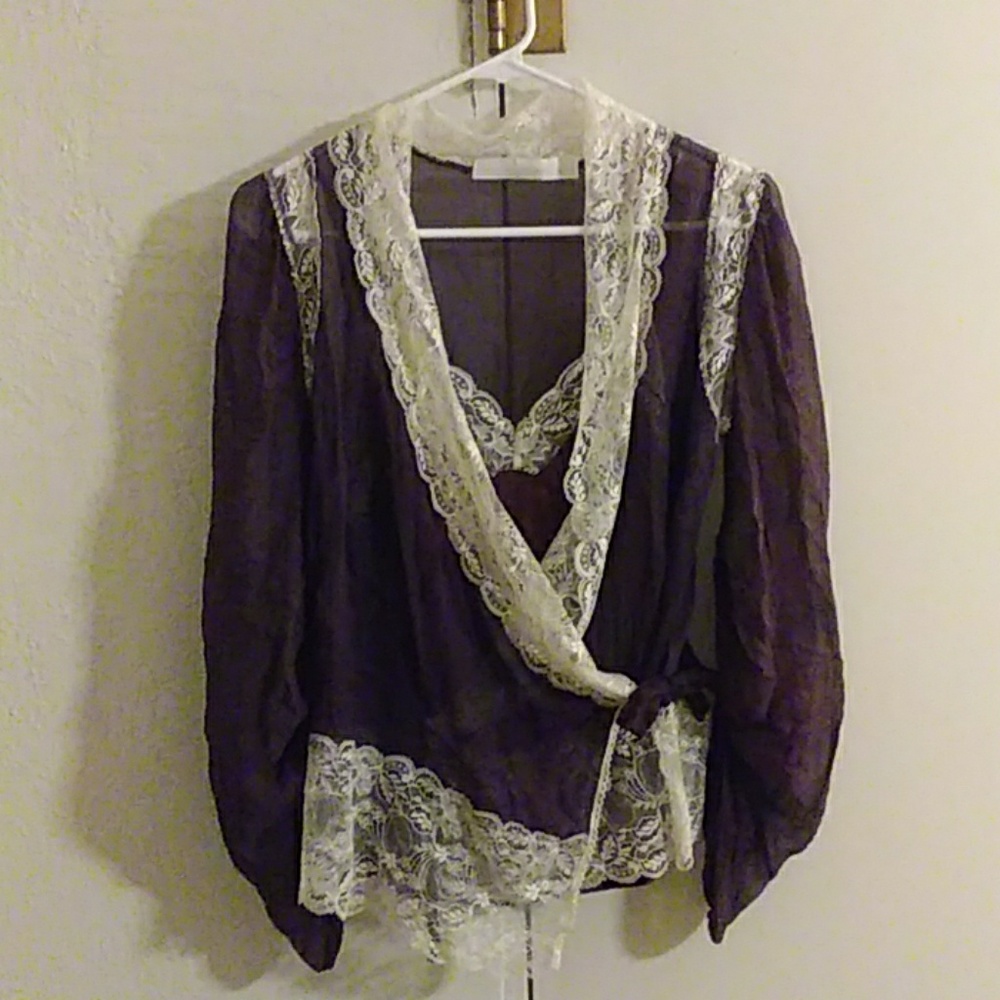 Trelise Cooper Purple 2 Piece Lingerie Set Size 4